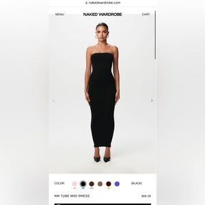 NWT NAKED WARDROBE BLACK DRESS